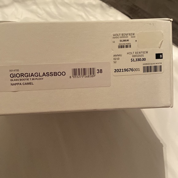 Amina Muaddi Giorgia Leather Ankle Boots - Picture 2 of 7